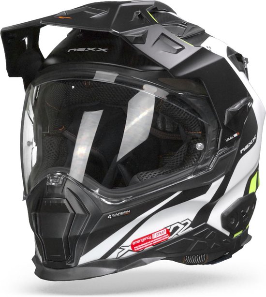 Nexx X.Wed2 Vaal White Neon Matt Adventure Helmet XS - Maat XS - Helm