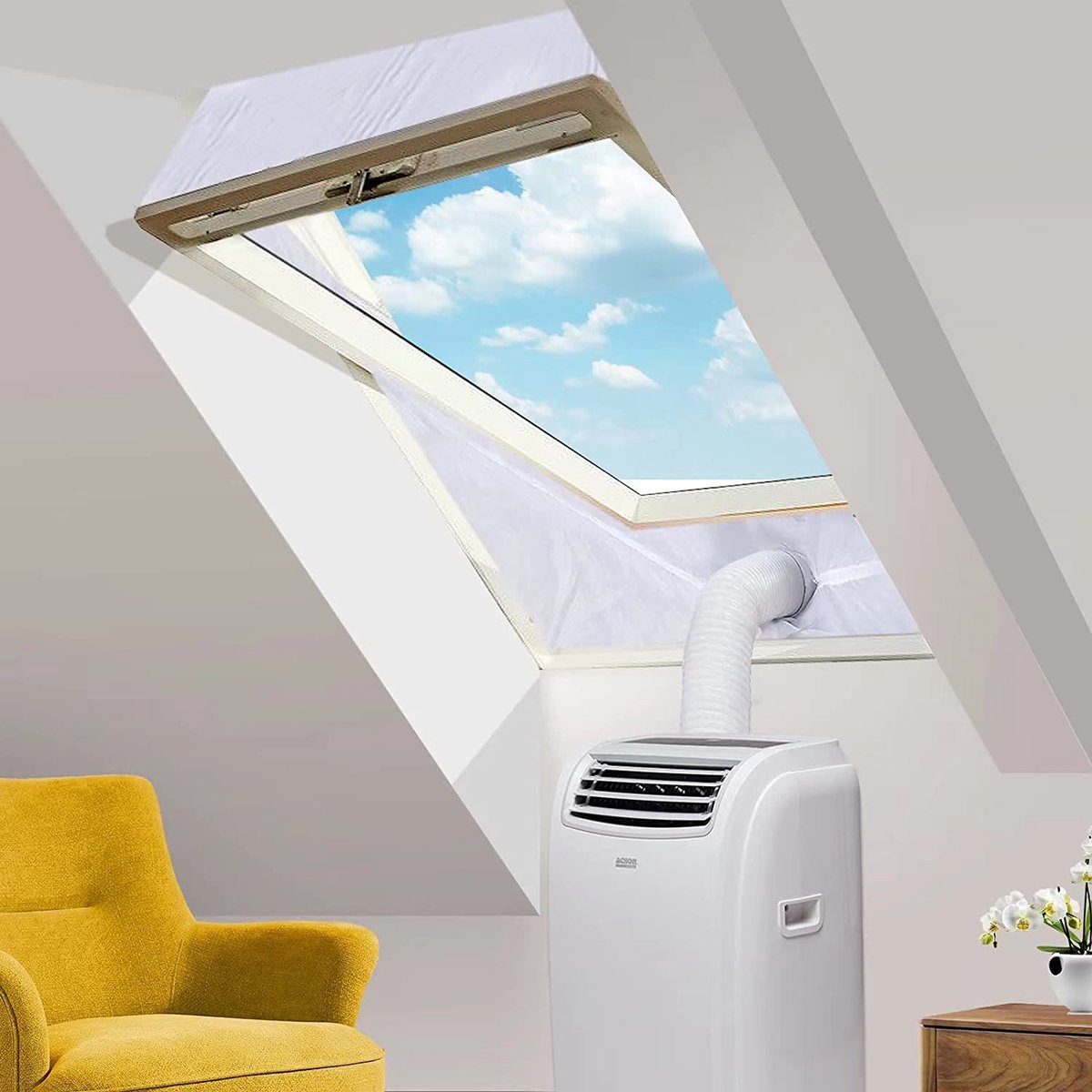 Kit d'étanchéité de fenêtre Mobile Airco - Avec écran - 78 x 98 cm Velux  MK04, Fakro