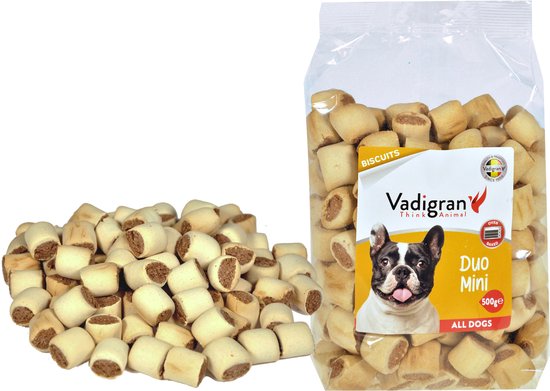 Snack hond Biscuits Duo Mini 500g