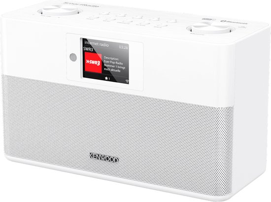 Kenwood CR-ST100S-W Radio portable Internet Blanc