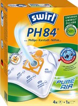 Swirl PH84 stofzuigerzakken - 4 stuks + 1 filter - Geschikt voor Philips OSLO - VISION - Classique TC 400 - 999 - HR6938 HR6939