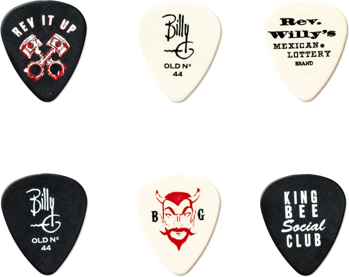 Jim Dunlop - Rev. Willy's Medium plectrums met opbergblikje