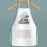 Tablier de cuisine - Home Baking - blanc - adulte - 65*78 cm