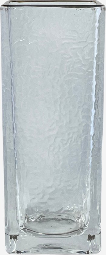 Kaia grand vase en verre motif glace - Glas - Moderne - KaiaHome | bol