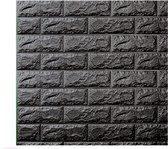 Vermeyen | Moderne Zelfklevende 3D Stenen Muur Sticker | Muur Behang | Plaktegel | Waterdicht | Zelfklevend Behang | 10 Stuks | Anthracite