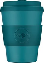 Ecoffee Cup Bay of Fires PLA - Koffiebeker to Go 350 ml - Petrol Siliconen