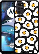 Motorola Moto G22 Hoesje Zwart Eitje - Designed by Cazy