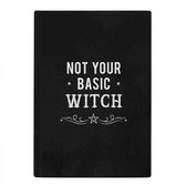 Something Different Notitieboek Black Magic Not Your Basic Witch Velvet Zwart/Wit