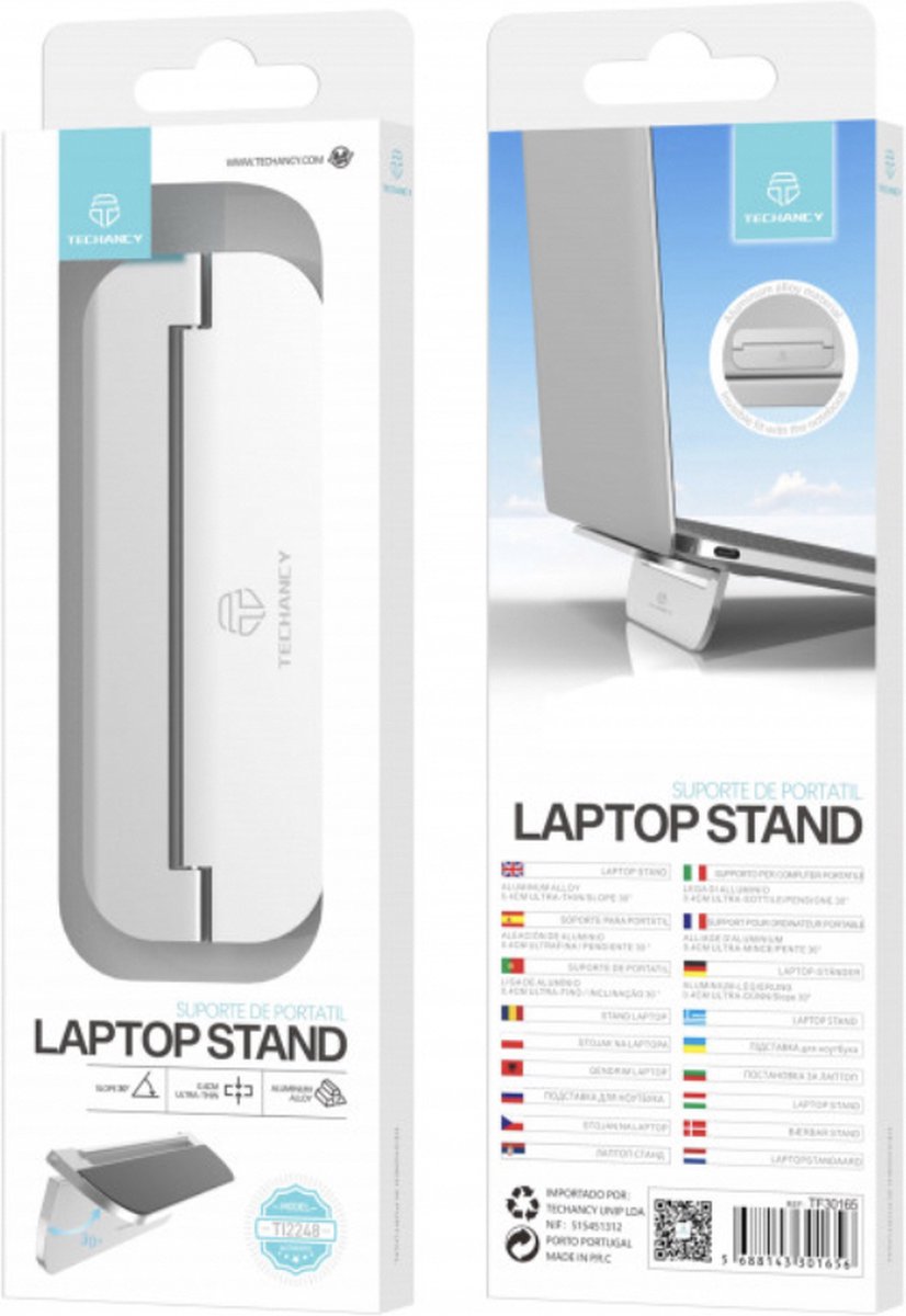 Techancy Laptop houder - Laptopstandaard - Laptophouder - Laptopholder - Laptopstand - Laptopsteun