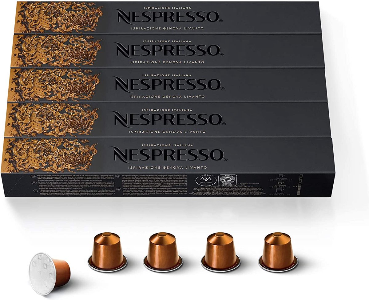 Nespresso Cups - Ispirazione Genova Livanto - 5 x 10 Stuks - Koffie Cups