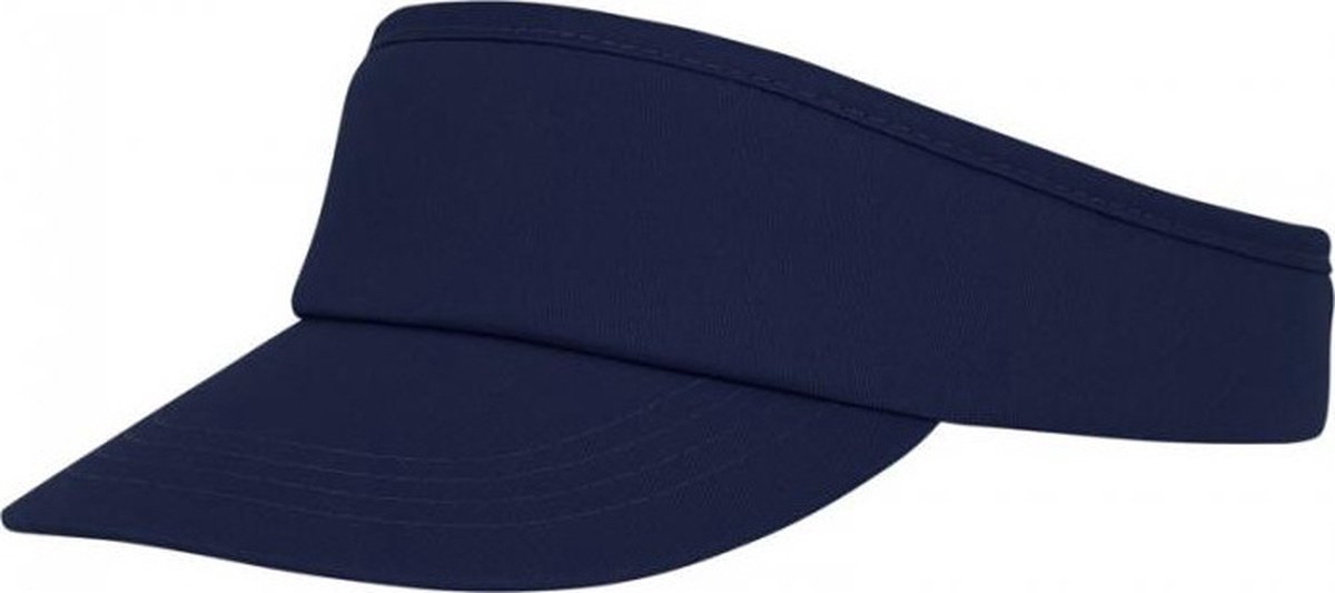 Bullet Sunvisor Zonneklep - volwassenen - donkerblauw - katoen - verstelbaar - dames/heren