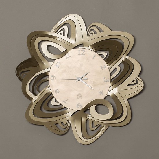 Arti e Mestieri - klok - Penelope klok - Art Nouveau stijl - 50 cm diameter - Italiaans design - handwerk - ijzer