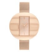 Calvin Klein CK25200017 Dames Horloge - Mineraalglas - Roestvrijstaal - Rosé goudkleurig - Ø 40 mm - Quartz - Druksluiting - 3 ATM (spatwater)