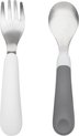 foto van OXO tot Vork & lepel - Bestek baby en kind- Oefenbestek - Grey