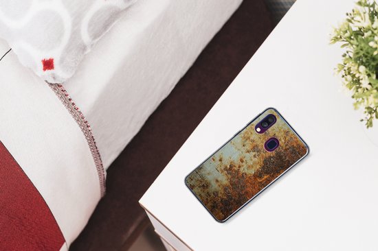 Coque Samsung Galaxy A40 - Tôle Acier - Ancien - Rouille - Siliconen Phone case
