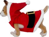 Kerstman verkleed kerstpakje voor kleine hondjes - Kerstmis dieren verkleed kostuums