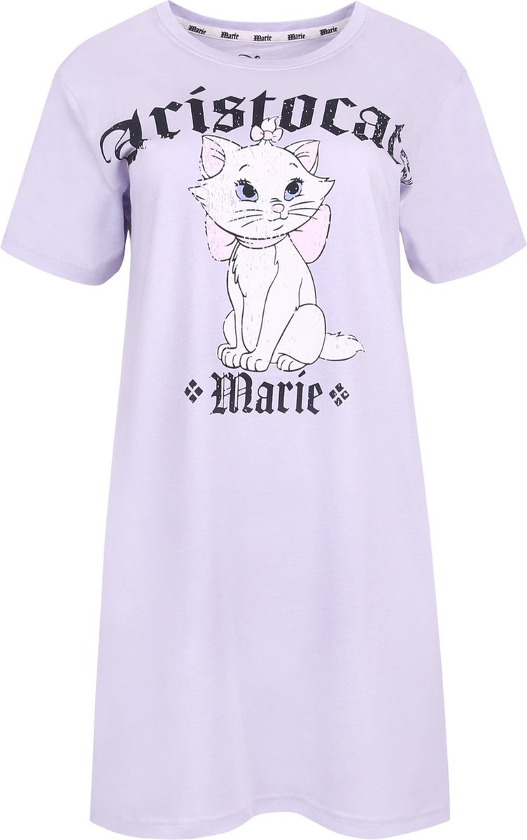 Licht lila T-shirt/nachthemd - Marie Cat Aristocats / S