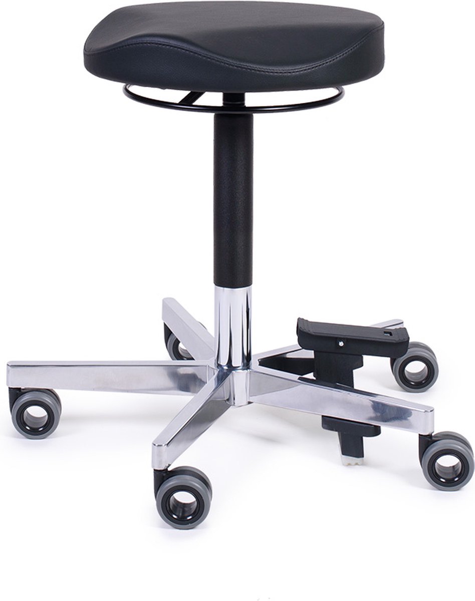 FIRMSEATS Medische Tabouret Kruk met Centrale Rem - Assistant Wave - hygiënische wielen