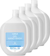 Method - Navulling Handzeep - Sweet Water - Voordeelverpakking  4 x 1L