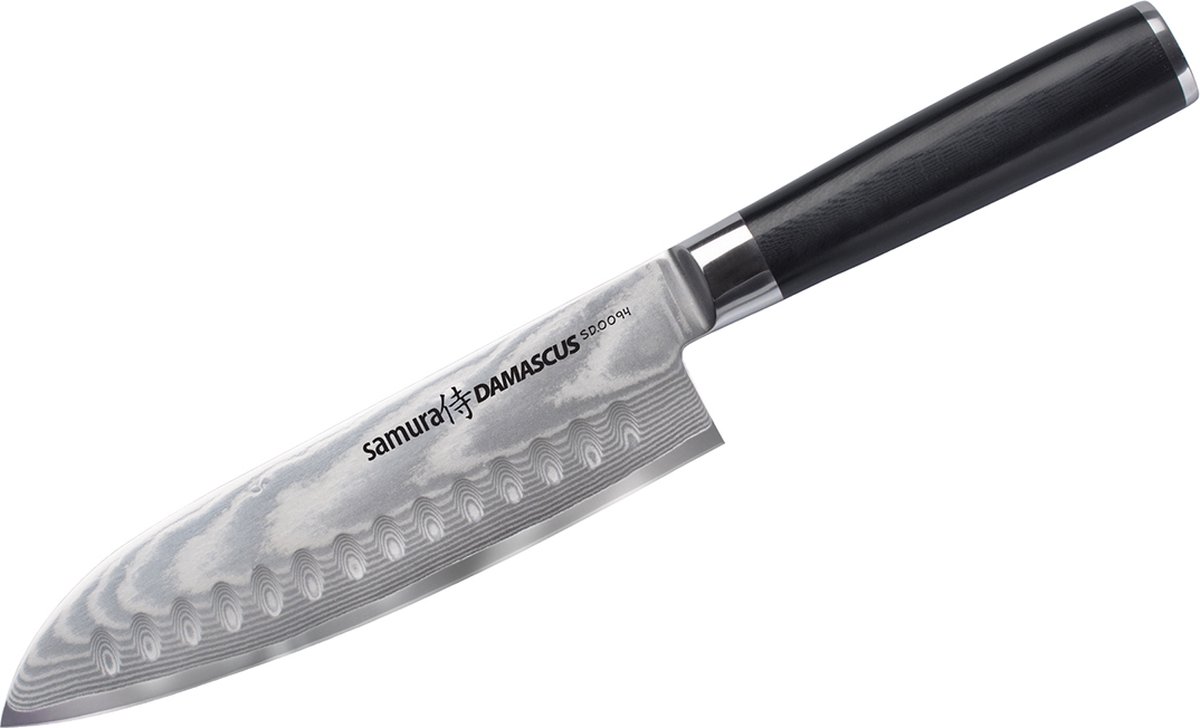 Samura Damascus Santokumes 18,5cm - Kuiltjes - G-10