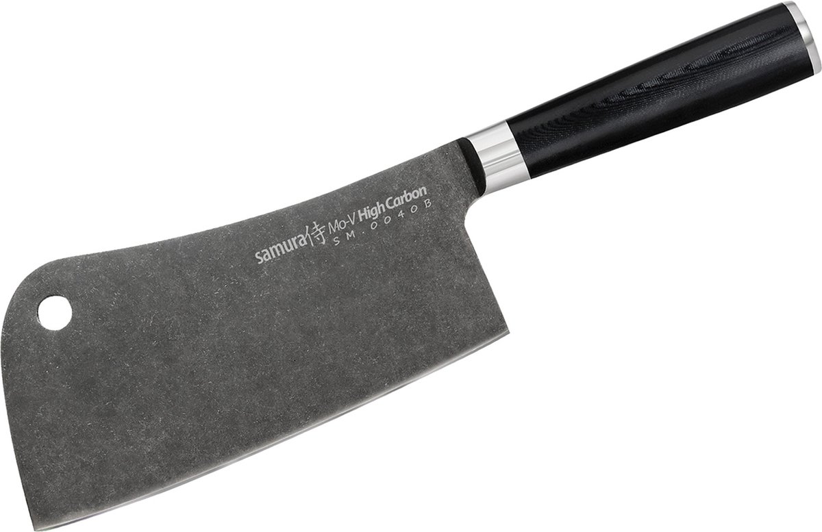 Samura MO-V Stonewash Hakmes 18 cm