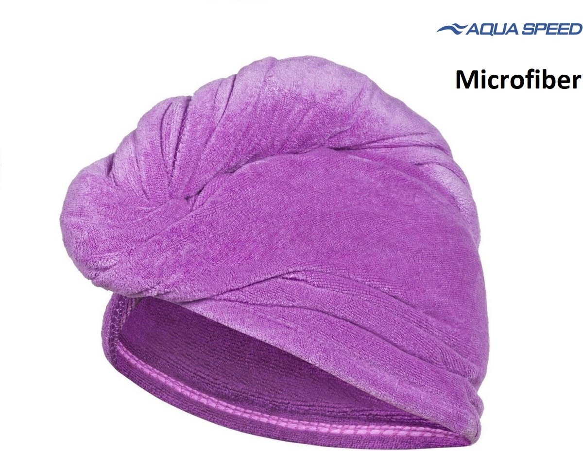 Aqua Speed Haarhanddoek Microvezel Sneldrogend - Violet