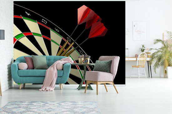 Papier peint Papier peint photo en vinyle - Deux flèches dans la bulle largeur 350 cm x hauteur 260 cm - Tirage photo sur papier peint (disponible en 7 tailles)