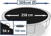 Tapis de saut pour trampoline 305cm (54)  | pour longueur de ressort 16,5 cm