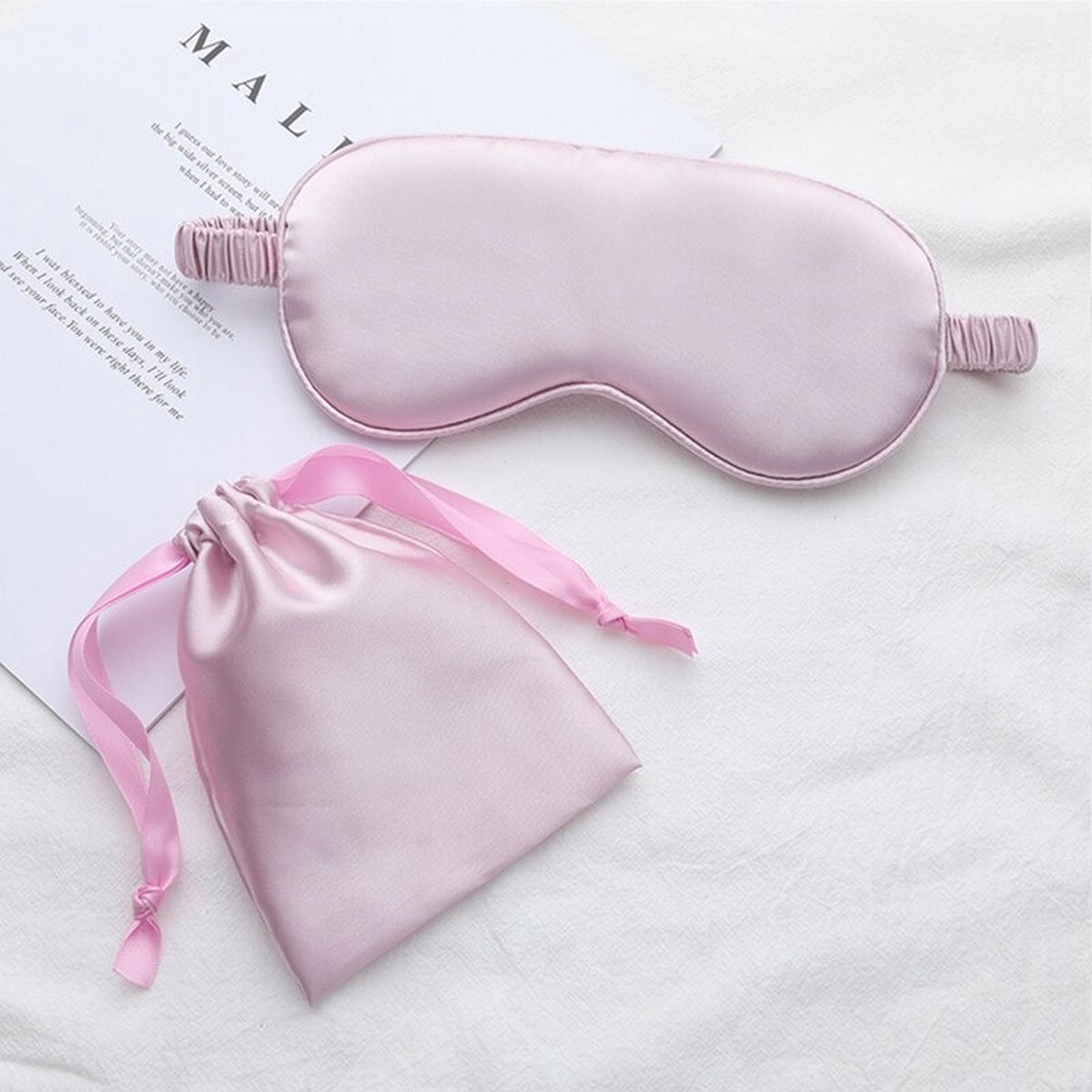 Premium Zijden Slaapmasker - 100% Moerbeizijde - Paars