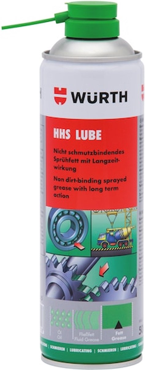 Hechtend smeermiddel Wurth HHS LUBE Sproeivet OMC2