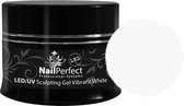 Nail Perfect LED/UV Sculpting Gel Vibrant White 45 gr