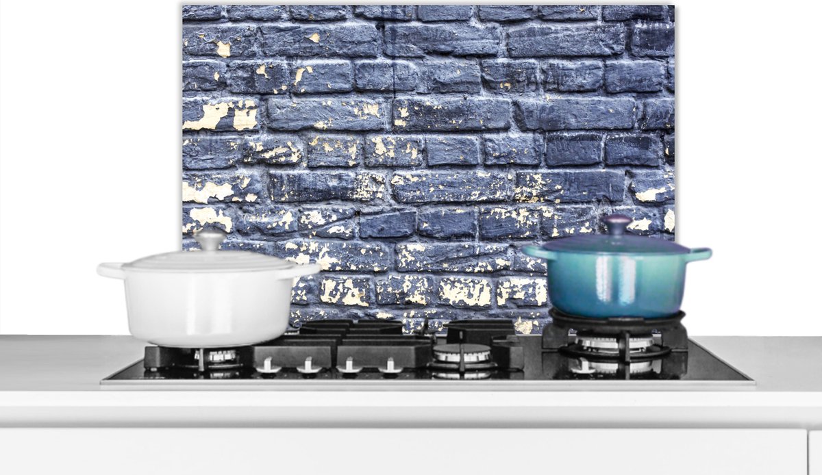 Spatscherm - Bakstenen - Verf - Muur - Stenen - Spatwand - Keuken achterwand - 70x50 cm