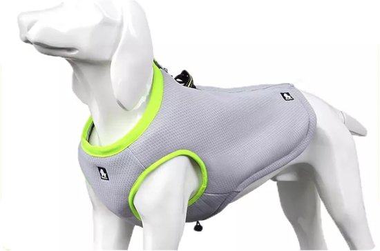 Kurgo Koelvest Voor Honden – Verkoelt Nek En Borst – Reflecterend – Maat M – Ijsblauw – Ideaal Bij Warm Weer