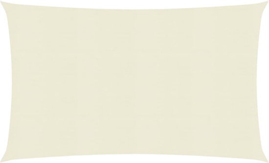 vidaXL Voile d'ombrage 160 g/m² 2x5 m HDPE Crème