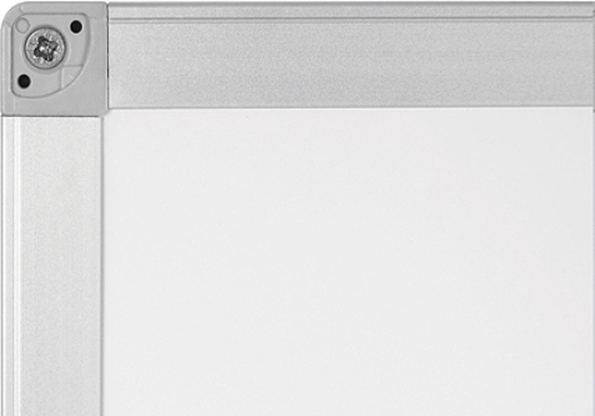 Quantore whiteboard magnetisch - 90x120 cm - Gelakt staal - Met afleggoot thumbnail 3