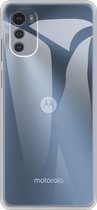 Casemania Hoesje Geschikt voor Motorola Moto E32 & E32S Transparant - Siliconen Back Cover