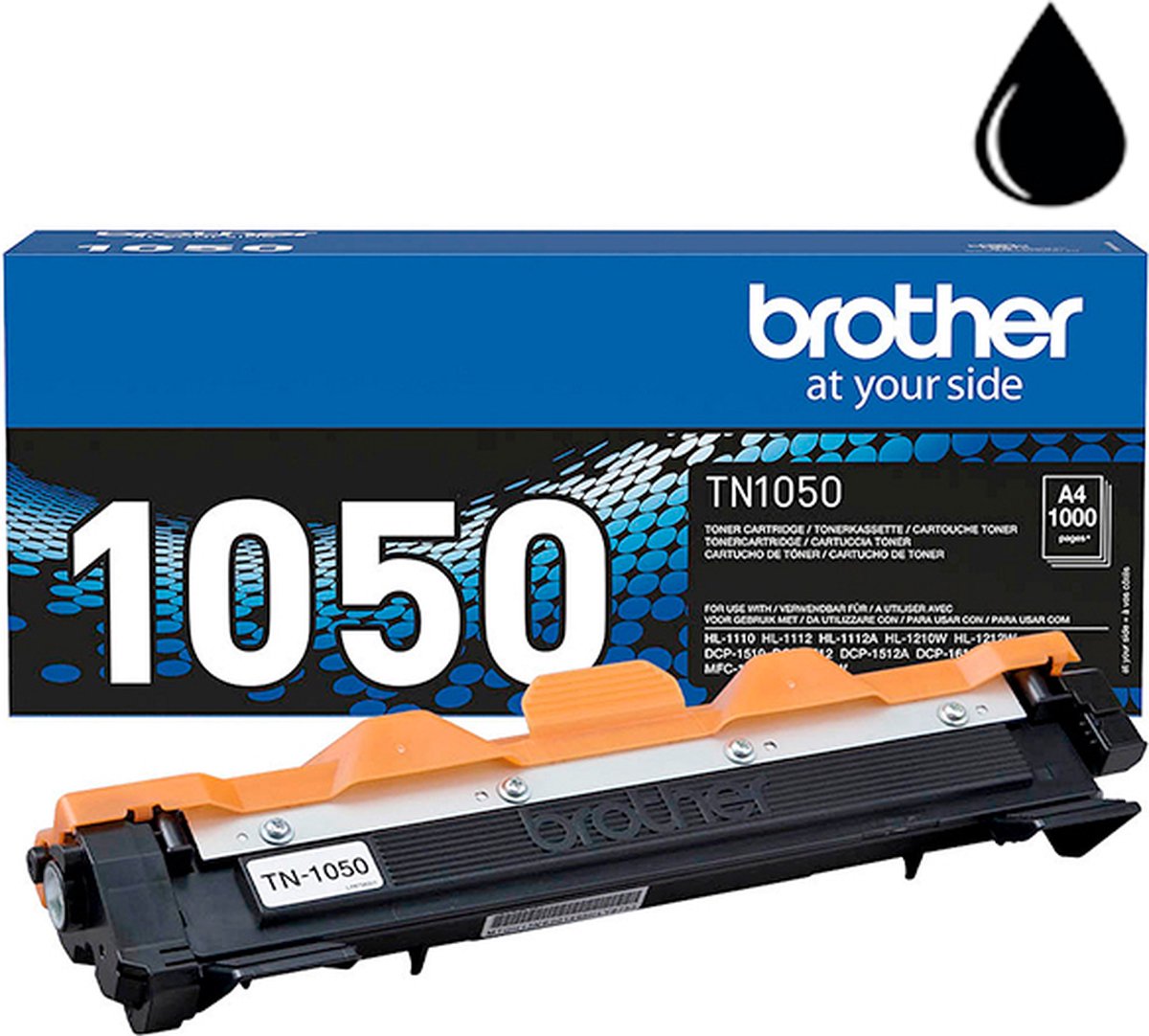 Brother TN-1050 - Zwart - origineel - tonercartridge - voor Brother  DCP-1510, 1512