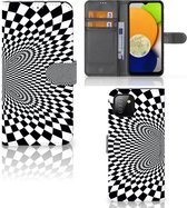Telefoonhoesje met Pasjeshouder Geschikt voor Samsung Galaxy A03 Wallet Book Case Illusie