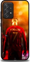 Ronaldo Portugal hoesje - Samsung Galaxy A52/A52s 4g/5g - backcover - rood - geel