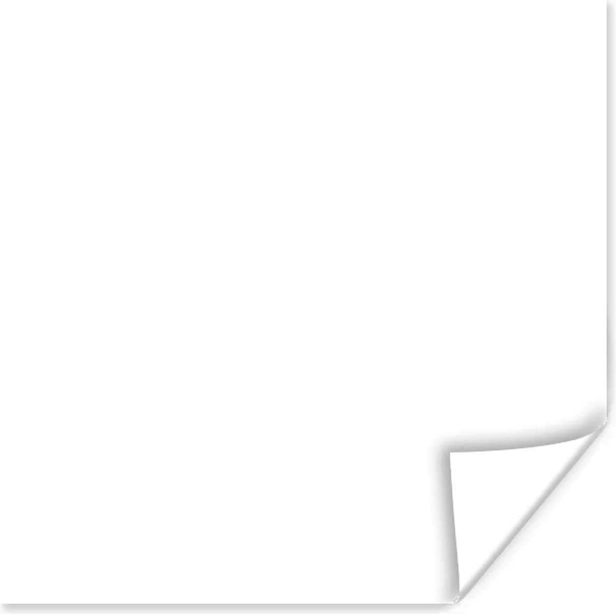 Poster Egaal - Design - Wit - Patronen - 75x75 cm