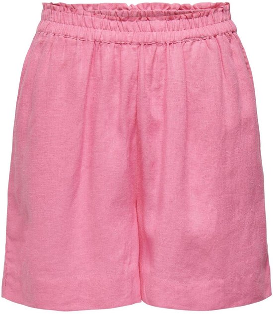 Only Broek Onltokyo Hw Linen Blend Shorts Pnt 15259587 Sachet Pink Dames Maat - S