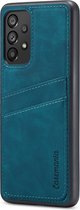 Casemania Hoesje Geschikt voor Samsung Galaxy A53 met Pasjeshouder Emerald Green - Back Cover met Kaarthouder