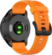 Bracelet en Siliconen (orange), adapté pour Garmin Forerunner 945 & 935, Fenix 5 & Fenix 6