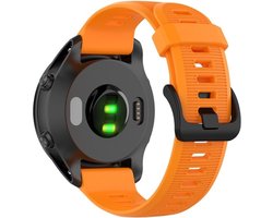 Siliconen bandje - geschikt voor Garmin Forerunner 935 / 945 / 955 / 965 / 745 / 970 - oranje