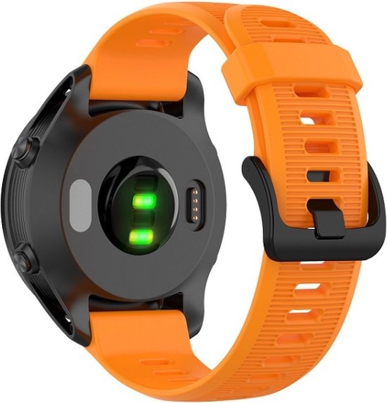 Bracelet en Siliconen (orange), adapté pour Garmin Forerunner 945