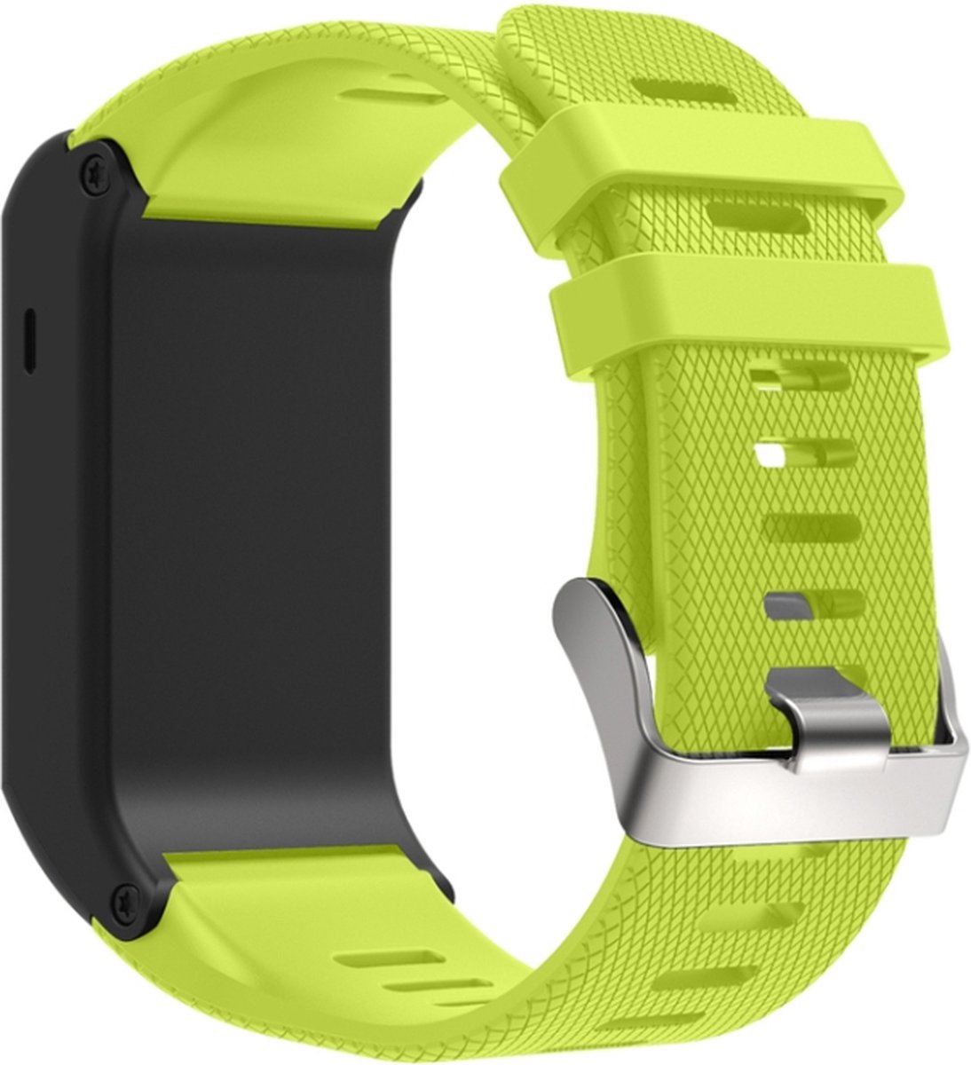Siliconen bandje - geschikt voor Garmin Vivoactive / Vivoactive HR - limoengroen