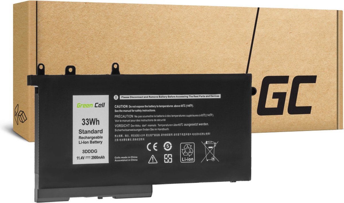 3DDDG 93FTF voor Dell Latitude 5280 5290 5480 5490 5495 5580 5590.