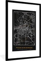 Fotolijst incl. Poster - Goud – Duitsland – Plattegrond – Gold – Stadskaart – Kaart – Neustadt an der Weinstraße - 60x90 cm - Posterlijst