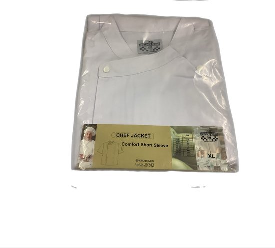 Chaud Devant chef jacket wit comfort short sleeve XL