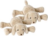 2x stuks happy Horse knuffel hond Herald 20 cm - honden knuffels - Baby cadeau